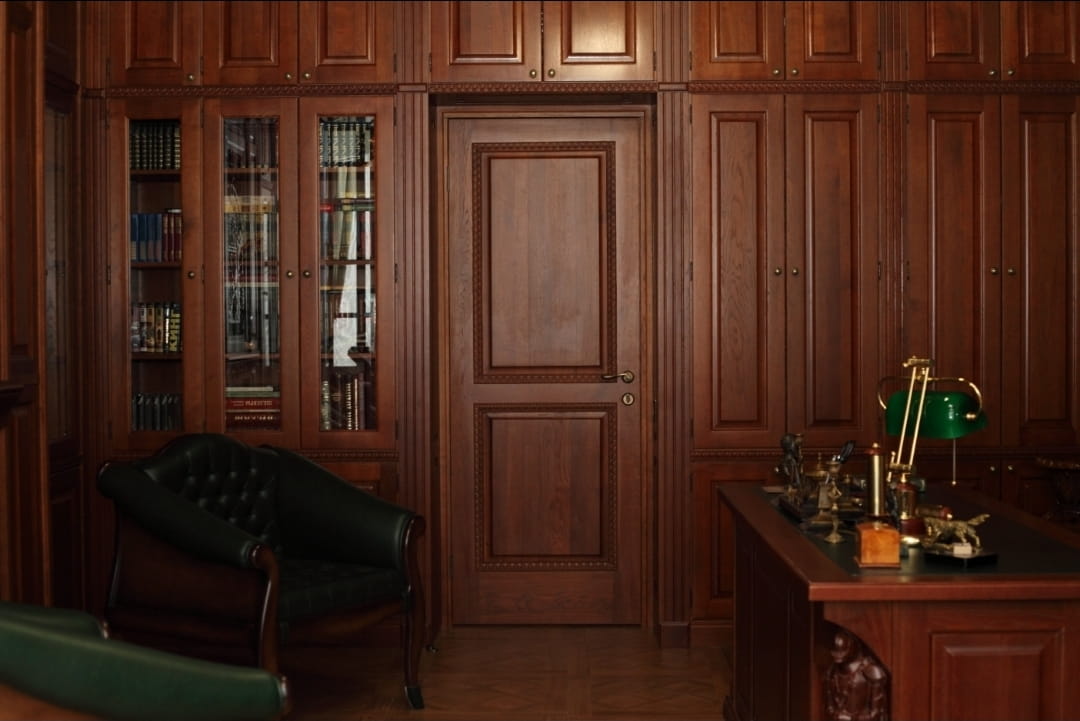 Кабинет из массива дуба: статус и премиальность